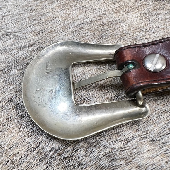 Al Beres Western Belt w/ Silver Buckle